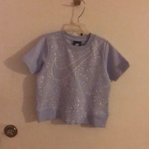 Girls Purple and white nike sweater